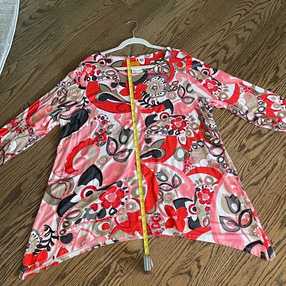 Ruby Rd Tunic Top 1X - Picture 7 of 8